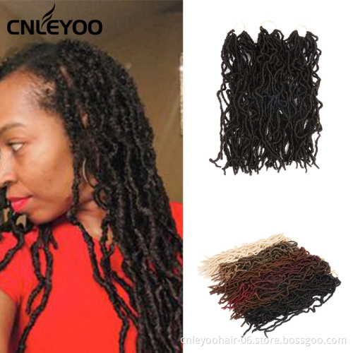 Daily use dating party low temperature fiber 18 inch new faux lace black crochet braid ladies hair wig